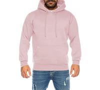 Raff & Taff Hoodie Sweatshirt Sweater Pullover S - 8XL Sports Everyday Leisure Premium Cotton Fleece Inside, pink, 7XL