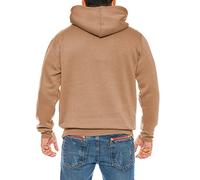 Raff & Taff Hoodie Sweatshirt Sweater Pullover S - 8XL Sports Everyday Leisure Premium Cotton Fleece Inside, light brown, XXXXXXXL