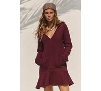 Rafferty Hoodie Mini Dress by free-est at Free People in Maroon, Size: Medium - female