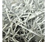 Raffia Filler, 100-500g Iridescent Crinkle Cut Shredded Paper, Friendly Lightweight Gift Filler(Bright Silver,200g)