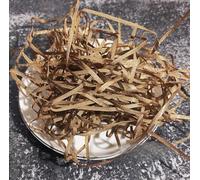 Raffia Filler, 100-500g Iridescent Crinkle Cut Shredded Paper, Friendly Lightweight Gift Filler(Bright Champagne,200g)
