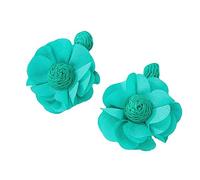 Raffia Flower Dangle Earrings Rattan Flower Drop Earrings Bohemian Style Hand-woven Floralearrings Valentine's Day Mother's Day Birthday Jewelry Gift, Rattan, No Gemstone