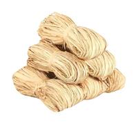 Raffia for Crafts - Natural Paper Ribbon Roll | Soft Textured Crafting Material with Rustic Finish, Easy Cutting Strips for Wedding Decor, Projects, Gift Wrapping, Floral Weaving Design