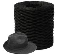 Raffia for Crafts, Paper Raffia Ribbon for Crochet, Wire Wire DIY Making with Natural Color and Matte Texture for DIY Decoration, Craft Project, Beach Bag, Hat