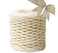 Raffia Grass, Raffia Ribbon | Paper Raffia Ribbon for Hooks | Raffia Natural Color DIY Rope for Toys, Hat, Craft Project and DIY Decoration