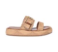 Raffia Mule - female - Baldinini - Sliders - Beige - 6 UK - Shoes 6 UK