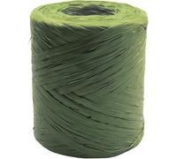 Raffia on a roll Synthetic Raffia 220 Yards Paper Ribbon Natural Rafia Craft for Gifts Christmas Flower Bouquets Decorations 200m (Oliv)