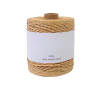 Raffia Paper Craft Ribbon 3.28Yards Natural String Packing Paper Twine for Wrapping Flower Bouquets Weaving Craft Twine