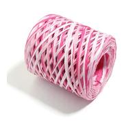 Raffia Paper Ribbon, 4mm Multicolor Raffia Straw Yarn 200m Roll for DIY Crafts Wrapping Decoration(Mixed 1)