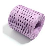 Raffia Paper Ribbon, 4mm Multicolor Raffia Straw Yarn 200m Roll for DIY Crafts Wrapping Decoration(Purple)