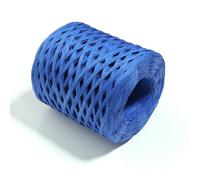 Raffia Paper Ribbon, 4mm Multicolor Raffia Straw Yarn 200m Roll for DIY Crafts Wrapping Decoration(Royal Blue)