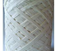 Raffia Paper Ribbon Many Colours 20m Long 9mm Wide Great for Crafts Gift Wrapping Decorating Flowers Scrapbooks (Ivory)
