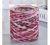 Raffia Paper Ribbon, Raffia Yarn Paper Rope 200m Multicolor for Hand Knitting DIY Craft Packaging Crochet(17)
