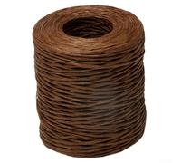 Raffia Paper Yarn 210M Roll Colorful Handwoven Craft Thread(Coffee)