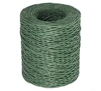 Raffia Paper Yarn 210M Roll Colorful Handwoven Craft Thread(Green)