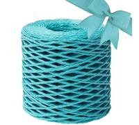 Raffia Ribbon - Easy to Use Natural Raffia Fibres | Raaffia Paper Ribbon | Yards Raffiia Yarn for Crocheting |Rafia Rope in Natural Color for Toy, Hat, Craft