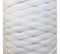 Raffia Ribbon Paper 24 Colours 30m Long 7-10mm Wide Gift Wrapping Great for Crafts, scrapbooks, Wrapping Gifts, Decorating Flowers (White)