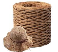 Raffia Ribbon, Raffia Ribbon, Crochet Paper Ribbon, DIY Thread with Natural Color and Matte Texture for DIY Decoration, Craft Projects, Beach Bag, Cap