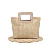 Raffia Straw Beach Tote Bag | Multicolor, 30cm: Summer Travel Beach Bag