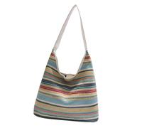 Raffia Straw Purse for Women Woven Shoulder Bag Large Capacity Underarm Bags Handmade Handbag for Beach and Vacation