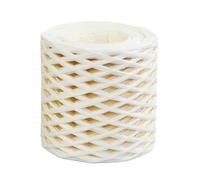 Raffia Straw Yarn， Raffia Paper Ribbon Multicolor 200M Roll for Knitting Crocheting Packing Decor(Beige)
