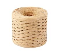 Raffia Straw Yarn， Raffia Paper Ribbon Yarn 200m 400m for Knitting Crocheting DIY Craft Gift Packing(200m)