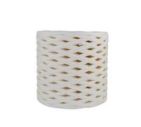 Raffia Straw Yarn， Raffia Straw Yarn 200 m Roll Multicolor for DIY Crochet Hats Bags Cushions(White)