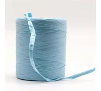 Raffia Straw Yarn， Raffia Yarn Multicolor for Hand Crochet and Handknitting 2 mm Thickness 180 m Roll(Sky Blue)
