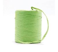 Raffia Straw Yarn， Raffia Yarn Multicolor for Hand Crochet and Handknitting 2 mm Thickness 180 m Roll(Fruit Green)