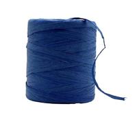Raffia Straw Yarn， Raffia Yarn Multicolor for Hand Crochet and Handknitting 2 mm Thickness 180 m Roll(Royal Blue)