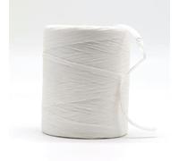 Raffia Straw Yarn， Raffia Yarn Multicolor for Hand Crochet and Handknitting 2 mm Thickness 180 m Roll(White)