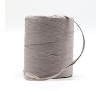 Raffia Straw Yarn， Raffia Yarn Multicolor for Hand Crochet and Handknitting 2 mm Thickness 180 m Roll(Grey)