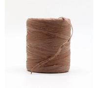 Raffia Straw Yarn， Raffia Yarn Multicolor for Hand Crochet and Handknitting 2 mm Thickness 180 m Roll(Coffee)