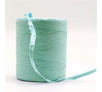 Raffia Straw Yarn， Raffia Yarn Multicolor for Hand Crochet and Handknitting 2 mm Thickness 180 m Roll(T Green)