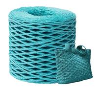 Raffia String - Nastro In Carta Opaca Colore Naturale Con Trama Intrecciata, Filo Per Cappelli E Borse Da Spiaggia | Nastro Decorativo Per Regali Fai Da Te, Giocattoli E Progetti Creativi Di Artigiana