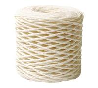 Raffia Yarn, Raffia Ribbon 150 m Roll, Natural Raffia Yarn, Artificial Cotton and Grass Braid Thread, for Straw Hats, Crochet, Decorations