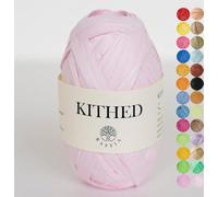 Raffia Yarn, Soft Raffia Yarn for Crochet,328ft,Smooth Raffia for Hand Knitting Summer Hats and Bags (14 Light Pink)
