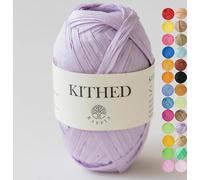 Raffia Yarn, Soft Raffia Yarn for Crochet，328ft，Smooth Raffia for Hand Knitting Summer Hats and Bags (11 Taro Purple)