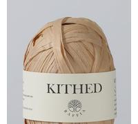 Raffia Yarn, Soft Raffia Yarn for Crochet，328ft，Smooth Raffia for Hand Knitting Summer Hats and Bags (03 Cream Brown)