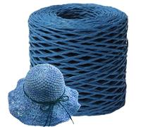 Raffia Yarn,Wrapping Paper Natural Raffia Ribbon - Wire Wire DIY Making with Natural Color and Matte Texture for DIY Decoration, Craft Project, Beach Bag, Hat