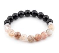 Raffici Women's Rainbow Obsidian & Rutilated Quartz Bracelet - 10mm