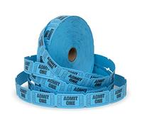Raffle Tickets - Admit One Single Roll - Roll of 2000 Raffle Tickets (Blue)