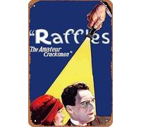 Raffles: The Amateur Cracksman Film Movie Poster Retro Metal Tin Sign Wall Home Wall Art Metal Tin Sign,cave,bar,Club, Metal Tin Sign 8x12 Inches