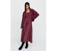 Raffya Annie All Over Jacquard Mini Dress In Red In Burgundy Burgundy 14