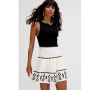 Raffya Biba Blanket Stitch Sleeveless Top In Black - S