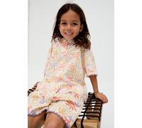 Raffya Girl's Gilly Scalloped Edge Matisse Print Shirt In Multi in Ecru | Size: 5 Years Raffya Ecru 5 Years