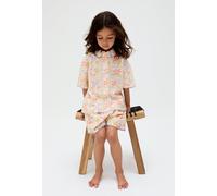 Raffya Girl's Gilly Scalloped Edge Matisse Print Short In Multi in Ecru | Size: 6 Years Raffya Ecru 6 Years