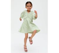 Raffya Girl's Soipoi Ruched V-neck Dress In Green | Size: 4 Years Raffya Green 4 Years