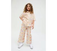 Raffya Kids Gilly Scallop Edge Matisse Print Trouser In Multi - 6 years