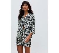 Raffya Nicola Paperbag Waist Warhol Print Short In Multi - 16